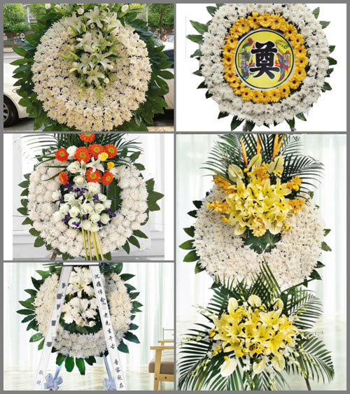 山东济宁微山县傅村街道宋寺村花圈速递